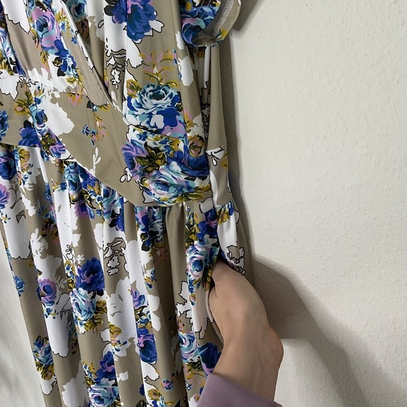 NWT PLUS Ouges Floral Dress - Picture 3 of 5